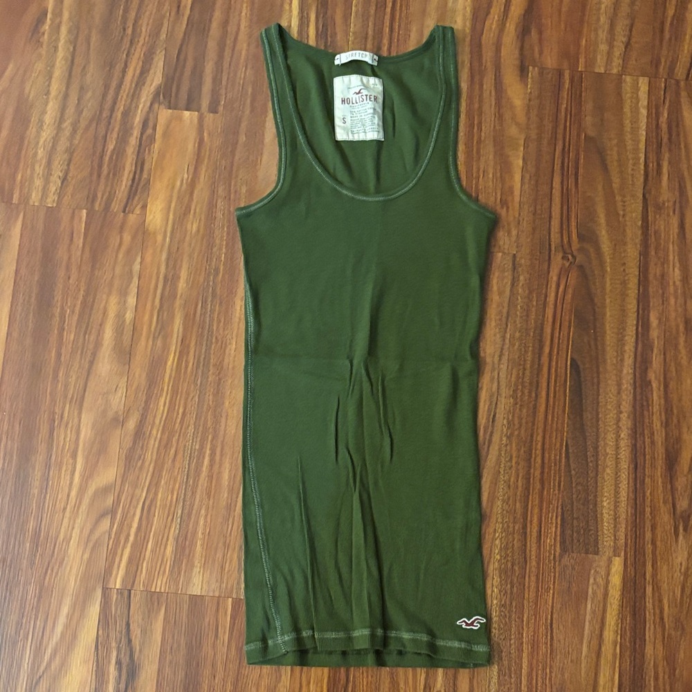Hollister Olive Green Tank Top Size Small